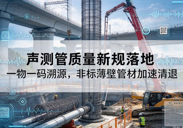 陕西声测管质量新规落地，一物一码溯源，非标薄壁管材加速清退